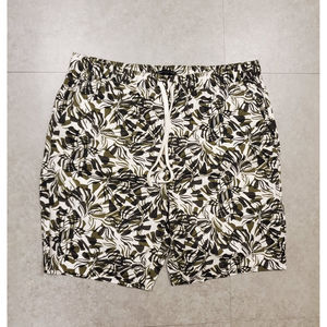 Banana Republic Men's Forrest Green White Bermuda Plant Flower Shorts L Large